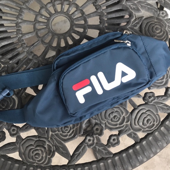 navy blue fila fanny pack